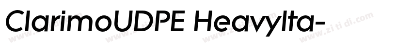 ClarimoUDPE HeavyIta字体转换